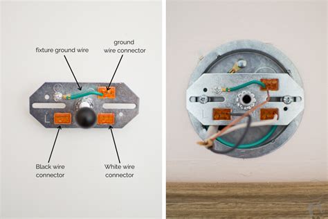 how to install a light fixture without junction box|install vanity light without box.